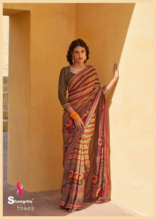Shangrila Inox 16 Casual Daily Wear Printed Georgette Saree Collection
